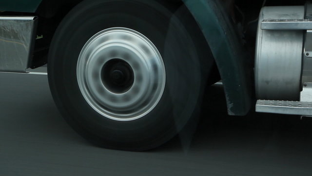 Truck wheel.