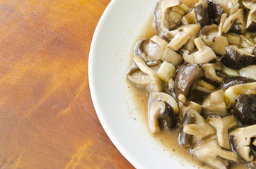 Mushrooms fried