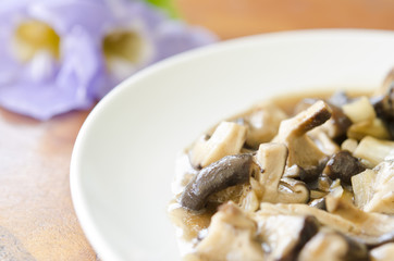 Mushrooms fried