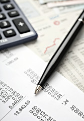 Bilanz, Taschenrechner, Rechnung