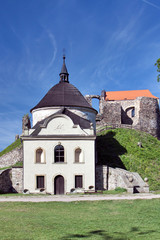 Fototapeta na wymiar Czech Republic - Potstejn stronghold with church