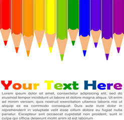 colorful pencil set