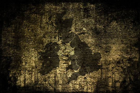 Grunge UK Map