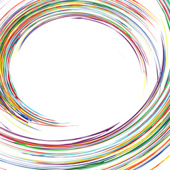 Abstract rainbow curved lines colorful background