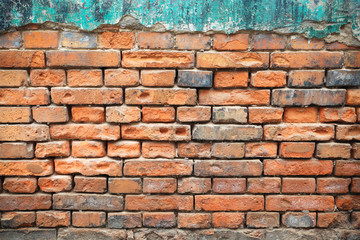 old red brick wall pattern