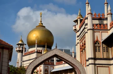 Wandcirkels tuinposter Masjid Sultan mosque Singapore © Imran Ahmed