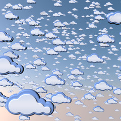 Cartoon cloud background