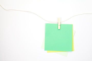 Green sticker, isolated on white background