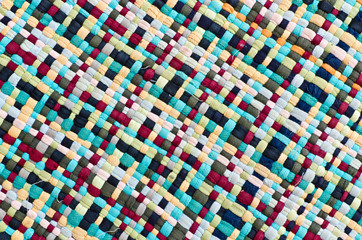 Closeup colorful fabric