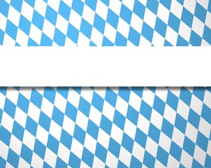 Blau weißes Rautenmuster mit weißem Streifen für Text