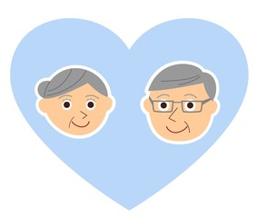 老夫婦　カップル