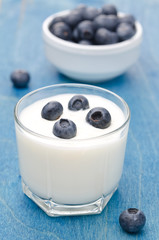 yogurt with fresh blueberries