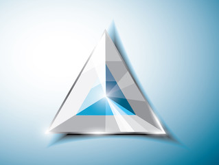 Fototapeta premium Abstract shiny triangle