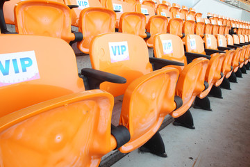 VIP seats at sports stadium