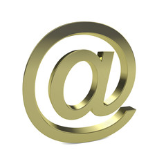 at symbols - isoliert - 3D render