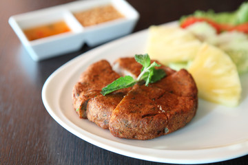 Fried minced pork vietnamese style