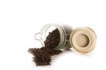 Kaffeebohnen im Glas