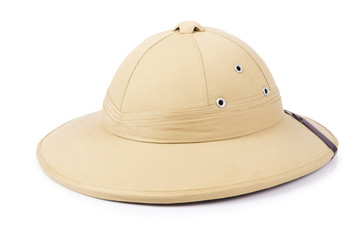 Safari hat isolated on the white