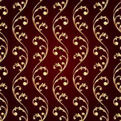 Vintage floral seamless pattern