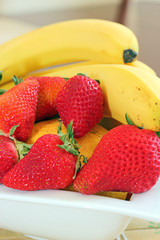 Bananas and strawberries