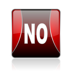 no red square web glossy icon