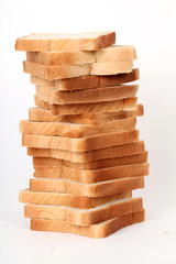 Einige Scheiben Toastbrot