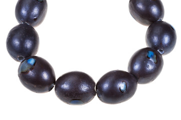 string of ceramic necklace