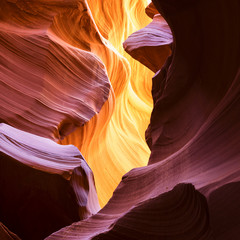 The Upper Antelope Canyon, Page, Arizona, USA.