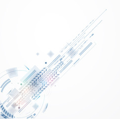 Obraz premium abstract bright circuit computer line technology business backgr