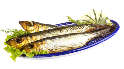 Smoked sprat - appetizing snack