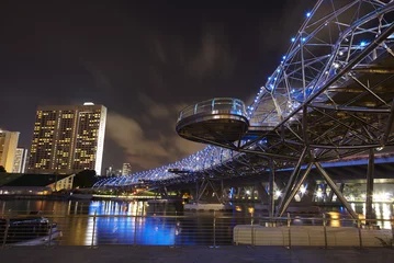 Zelfklevend Fotobehang Helix Brücke, Singapur 3 © Tran-Photography