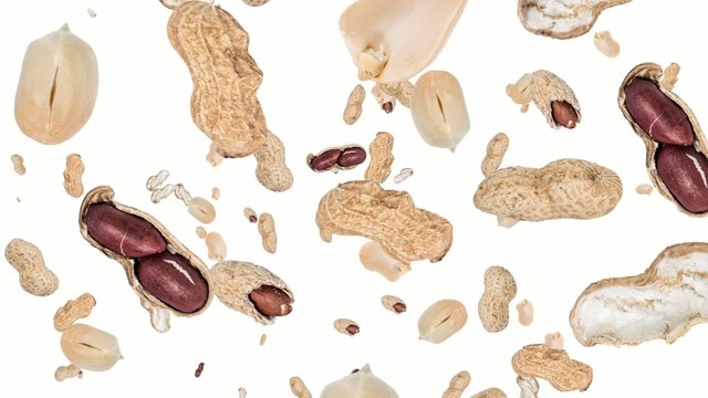 Peanuts falling down