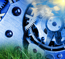 metal clock mechanism