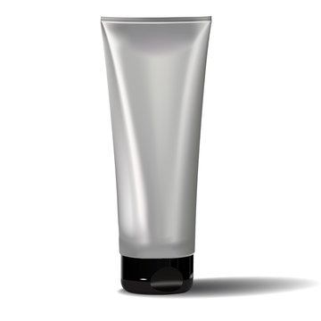 recommend clip art: Tube Of Cream Or Gel Grayscale Silver  Black White Clean.