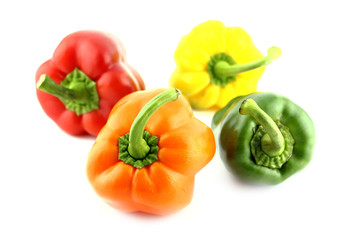 Group of colorful sweet bell pepper