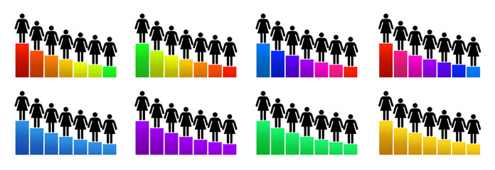 Grafico di crescita, valutazione e innovazione