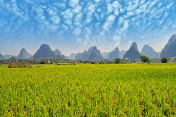 Fototapete Guilin Landschaft in Yangshuo Guilin, China