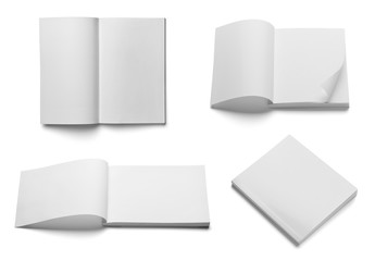 book notebook textbook white blank paper template