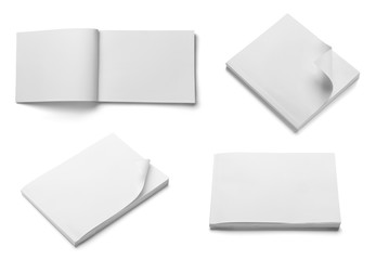 book notebook textbook white blank paper template