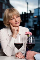 Woman lost in deep thoughts