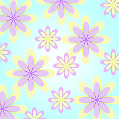 Abstract seamless floral pattern