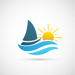 Yacht Icon vector