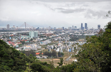 Fototapeta premium View from the Marble mountains, Da Nang, Vietnam