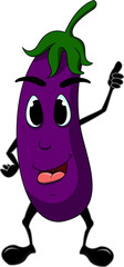 eggplant cartoon