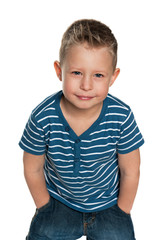 Portrait of a naughty boy