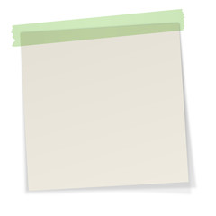 Notizzettel mit Klebestreifen