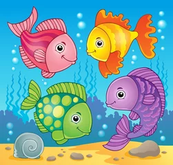Cercles muraux Sous-marin Image thème poisson 5