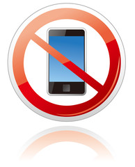 No smartphone sign Vector
