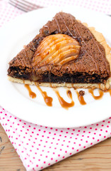 Pear and chocolate cake