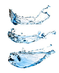 Obraz premium Set of water splashes